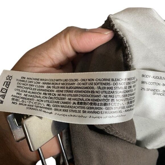 Ariat Men's Rebar M4 Dark Khaki Relaxed Straight Canvas Work Pants - Picture 8 of 12